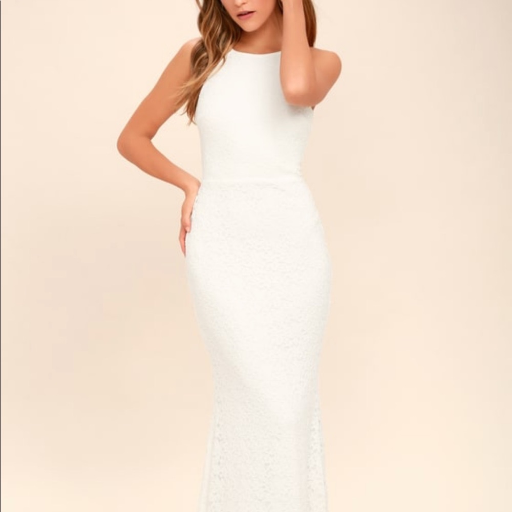 Ivory lace dress